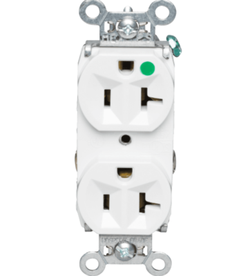 Legrand Radiant 8300-HW Duplex Receptacle 20A 125V Compact Hospital Grad... - $75.00