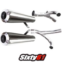 Vmax 1700 Exhaust Voodoo 2009-2019 2020 Yamaha Polished Race Slip On Stainless - $449.96