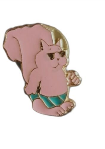 Pink Squirrel ￼Pin Badge - $4.17