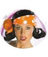 Japanese Harajuku Flip Wig Polka Dot Bandana Roller Derby Gang Gal EMO H... - $27.08 CAD