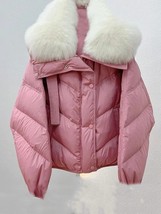 2023 New White Duck Down Jacket Women Real Big Collar Winter Parka Coat Winter J - £76.73 GBP