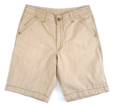 Lucky Brand Men&#39;s Casual Walking Shorts 32 Beige Stripe - £12.42 GBP