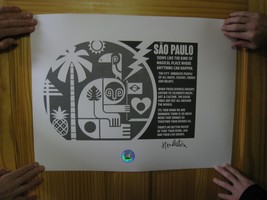 Pearl Jam Poster Sao Paulo Concert March 24 2018 - $371.90 CAD