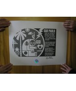 Pearl Jam Poster Sao Paulo Concert March 24 2018 - $370.44 CAD