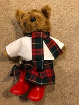 Vintage Teddy Bear by Laura Grand Wellie Bear Gang Scotland Hand made Ha... - £14.70 GBP