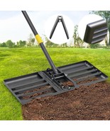 Lawn Leveling Rake With 30&quot;X10&quot; Foldable Curved Ground Plate, Heavy Duty... - $1,386.74 MXN