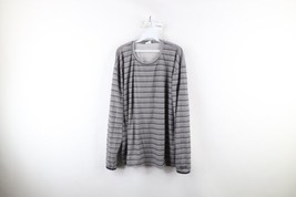 Vintage Streetwear Mens XL Striped Color Block Knit Long Sleeve T-Shirt ... - £34.87 GBP