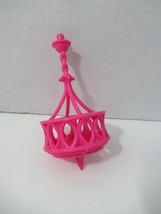 Barbie Mattel Dream house 2015 replacement pink chandelier light fixture - £7.74 GBP