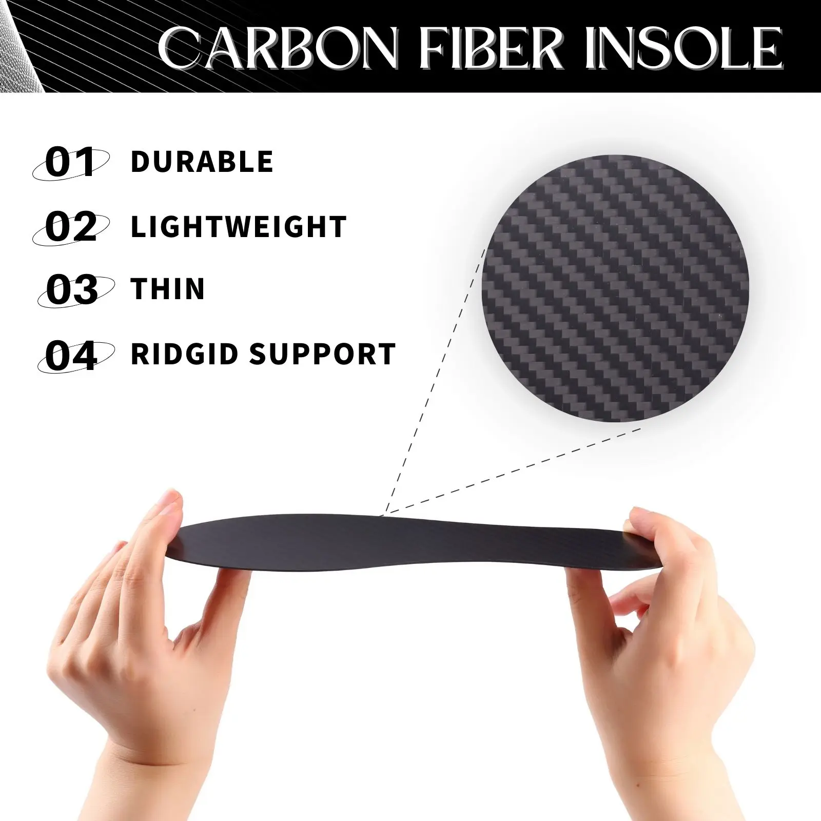 1 Pair Carbon Fiber Insole Turf Toe, Foot Fractures, Hallux Rigidus and Limitus, - $25.00