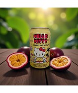Hello Kitty Sparkling Soda Passion Fruit 11.83 fl oz - Product of Japan - $63.82 MXN