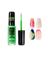 KISS NY PRECISION BRUSH NAIL ART LINER FOR FINE DETAILING #NAL12 NEON GREEN - $3.59 CAD