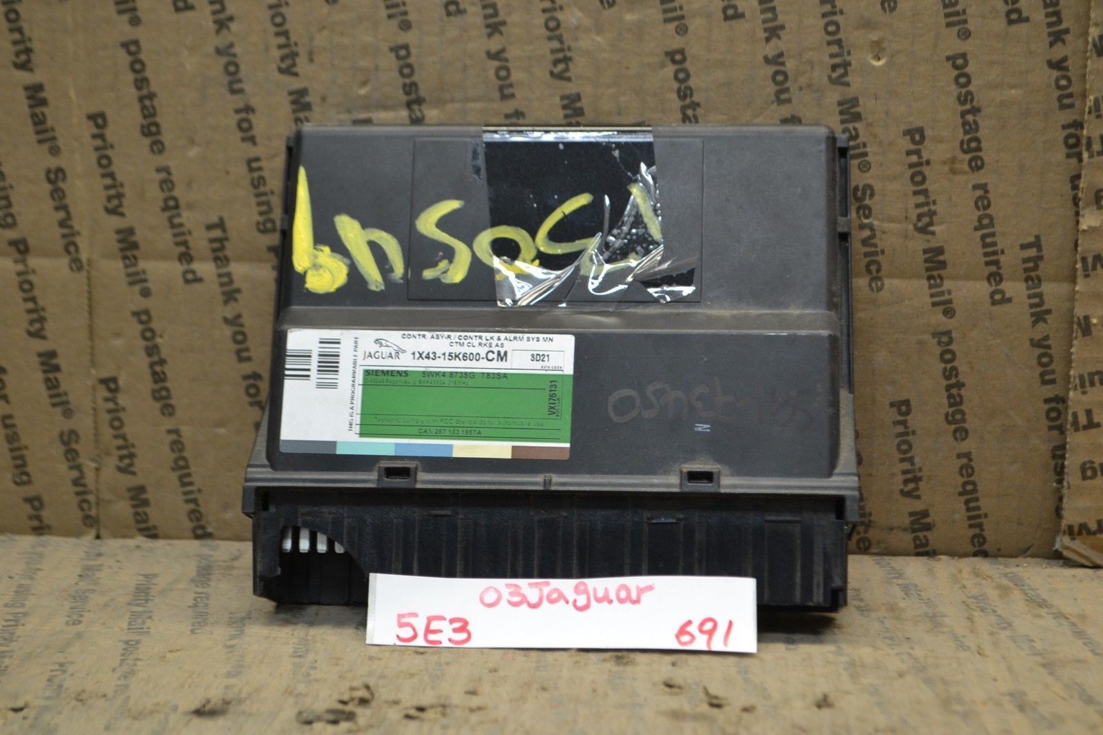 Primary image for 02-03 Jaguar X-Type Anti Theft Locking Alarm 1X4315K600CM Module 691-5E3