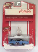 Johnny Lightning Coca-Cola 70 1970 Plymouth GTX Blue Christmas Ornament GripClip - £18.99 GBP