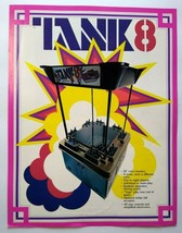 Tank 8Arcade FLYER Original 1976 Retro Video Game Retro Classic Artwork Vintage - $29.70