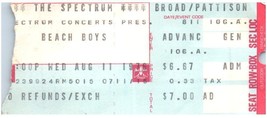 Beach Boys Ticket Stub August 11 1976 Philadelphia Pennsylvania - £43.55 GBP