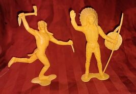 Vintage Marx Indian 6" Action Figures - 1964 - Lot of 2 - $18.97