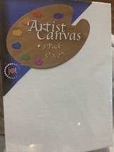 Artist Painting Canvas 3 Pack 5 X 7 Canvas &amp; Oil Color Artist Pad For Oi... - $15.95
