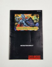 Super Ghouls N Ghosts Super Nintendo Snes Instruction Booklet Manual Only Vgc - £18.98 GBP
