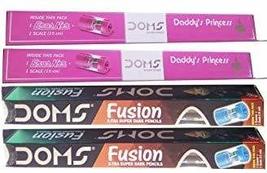 DOMS Two Daddys Princess AND Two Fusion X-tra Super Dark Pencil Sets (Set of 4  - $119.57