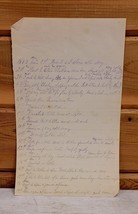 1883 Antique Journal Diary Entry Page Single Sheet Jan-Feb - $22.24