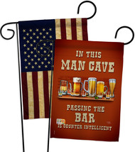 Man Cave Passing the Bar - Impressions Decorative USA Vintage - Applique Garden  - £24.69 GBP