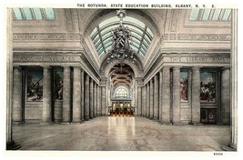 Albany New York State Education Building The Rotunda Postcard Posted 1928 - £11.64 GBP