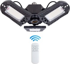 80W Screw in Led Garage Light, Timer Remote Control LED Garage Ceiling Lights 80 - £10.65 GBP