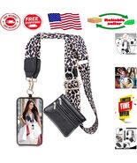 Fashionable Adjustable Phone Lanyard with Zipper Wallet - Stylish Leopar... - $350.61 MXN