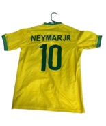 Brasil Futbol Soccer CBF Mens M Yellow Leopard Print Jersey CBF Neymar Jr - $609.60 MXN