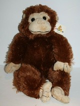 UNIPAK Baby Brown Tan Monkey 12&quot; Plush 2010 Stuffed Ape Jungle Animal Soft NEW - £19.05 GBP