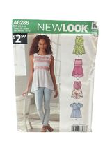 New Look A6286 Women's Tops Blouses Tunic Peplum Wrap US 4-16 Modern - $5.37