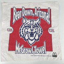 Vtg 1993 University of Arizona Wildcats McGrowl Towel Cotton McDonalds Sponsor - $15.00