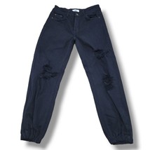I&amp;M Black Label Jeans Size 1 26x24 High Rise Boyfriend Jeans Distressed ... - £22.81 GBP
