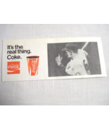 1973 Coca-Cola Ad It&#39;s the Real Thing. Coke. with Baseball Player at Bat - $10.96 CAD