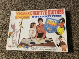 Vintage 1975 Warner Brothers Looney Tunes Paint Your Own Clothes Kit, NOS - £19.48 GBP