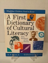 A First Dictionary of Cultural Literacy by E. D. Hirsch Jr. Scholastic 1998 - £7.63 GBP