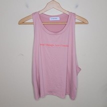 Burn Boot Camp | Pink Cropped Tank Top Good Things Are Coming, size XL - £19.29 GBP