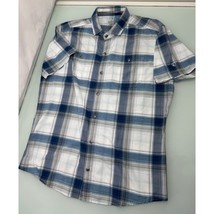 Kuhl Styk Men Shirt Short Sleeve Nylon Blend Button Up 7383 Tapered Fit Large L - £19.80 GBP