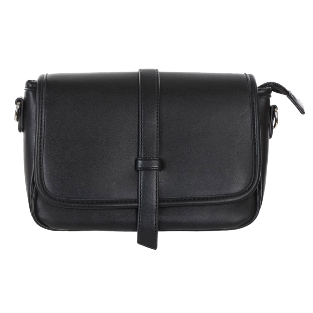 Multi pocket shoulder bag black