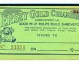 Jersey Gold Creameries $4.00 Coupon Book Shreveport Louisiana 1930&#39;s Cin... - $17.80