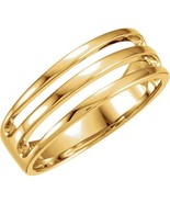 Authenticity Guarantee 
18K Yellow Gold Men&#39;s 9MM Bar Style Band Size 11 - £1,372.19 GBP