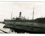 Majestic Ore Carrier Cockerline of Hull Real Photo Postcard 1938 Ship  - $39.70