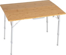 Camping Table Made Of Bamboo That Is Bi-Folded By Lippert. - £168.75 GBP