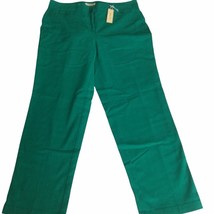 Jones New York Women&#39;s Pants Stretch Size 6 Slacks Mid Rise Spearmint Gr... - $41.37