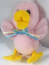 Vintage Cuddle Wit Pink Duck Duckling Bird Orange Feet Rare Easter Gift 5” - £18.78 GBP