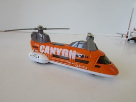 Mattel 2001 Matchbox 68982 Transport Helicopter Diecast Orange Canyon To... - $8.79