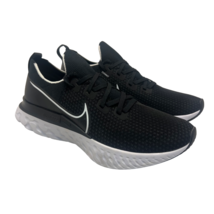 Nike Men’s React Infinity Run Athletic Running Sneakers Black/White Size 14M - £112.57 GBP