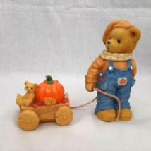 Cherished Teddies Daniel You&#39;re My Little Pumpkin Boy Wagon Figure #1762... - £9.33 GBP