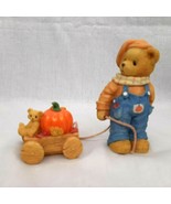 Cherished Teddies Daniel You&#39;re My Little Pumpkin Boy Wagon Figure #1762... - £9.34 GBP