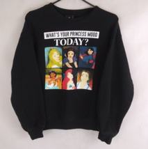 Disney Princess What&#39;s Your Princess Mood Today? Black Sweatshirt Size M... - $15.51